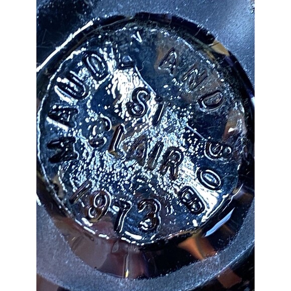 St Clair Glass Maude & Bob Paperweight Controlled Bubble Trumpet Flowers 1973 - Picture 7 of 9